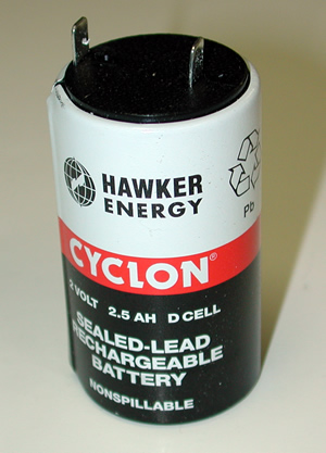 Acumulator Cyclon 2V 2,5A D R20 Dcell Hawker Energy